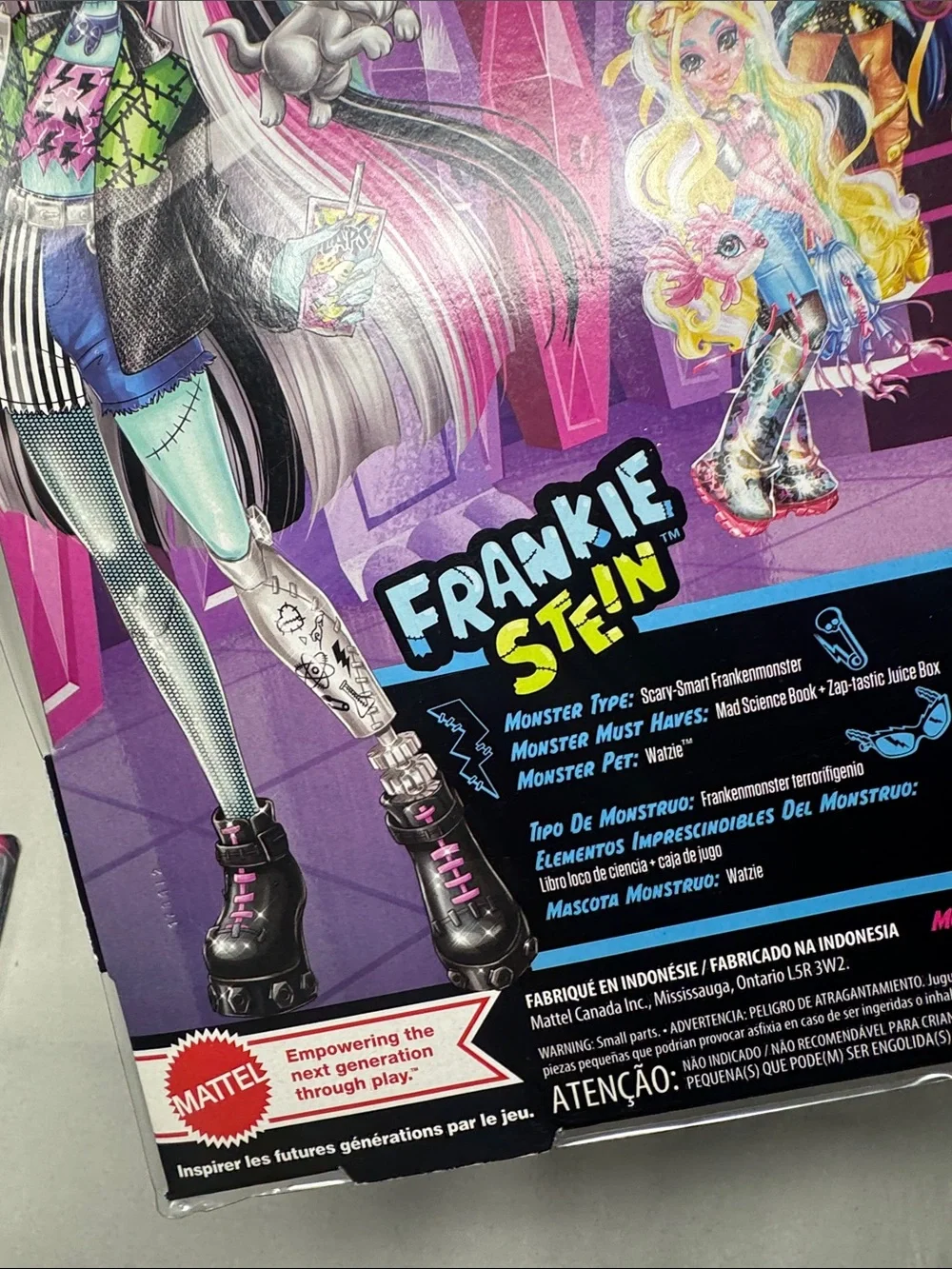 MATTEL MONSTER HIGH FRANKIE STEIN WATZIE DOLL FIGURINE